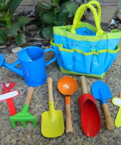 8 Piece Children's Gardening Tool Kit Bag